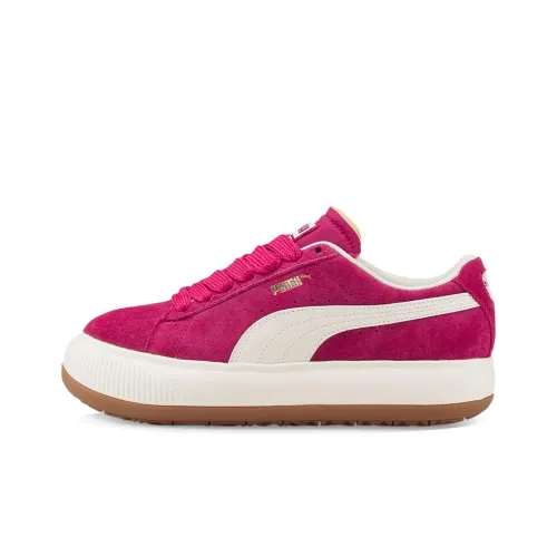PUMA Suede Series Mayu Up Low Топ Скейтборд Кроссовки Женские Бордовый