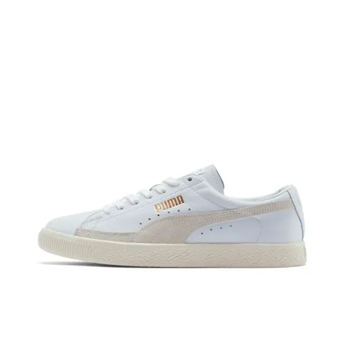 PUMA Basket 90680 Lu Low Топ Скейтборд Кроссовки Мужские Белые