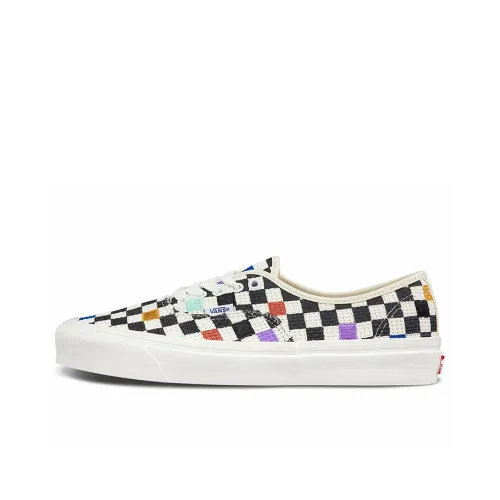 VANS Authentic 44 DX Low Топ Скейтборд Кроссовки Унисекс Черный Белый
