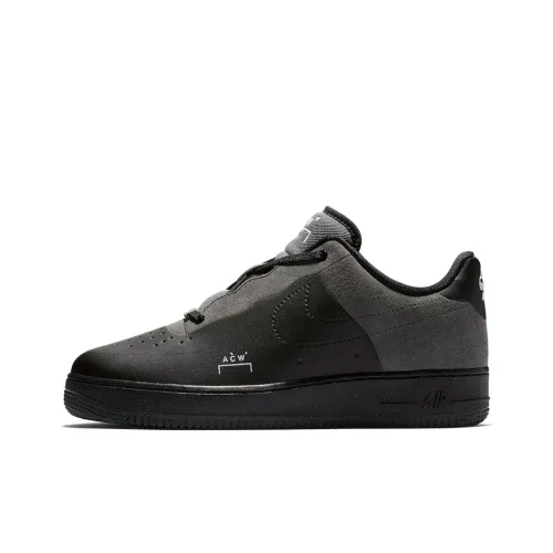 A Cold Wall* x Nike Air Force 1 Черные Низкие Кроссовки для Скейтбординга Унисекс Черные