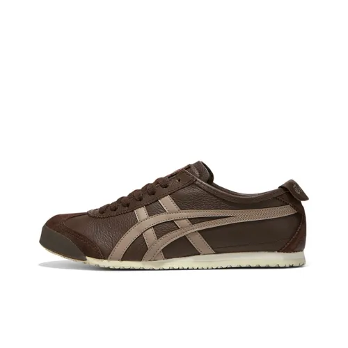 Onitsuka Tiger Mexico 66 Low Топ Скейтборд Кроссовки Унисекс Коричневый