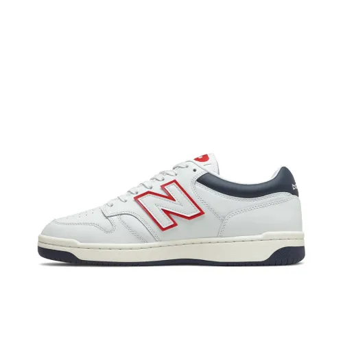 New Balance NB 480 Low Топ Скейтборд Кроссовки Унисекс Белый Синий
