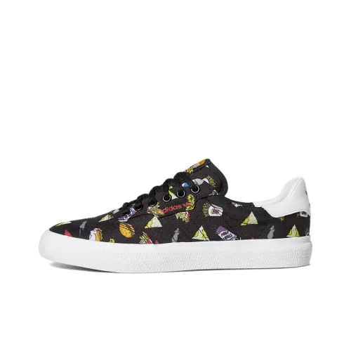 Beavis And Butt Голова x Adidas Originals 3MC Vulc Устойчивые к истиранию Низкие Кроссовки для скейтбординга Мужские Черные