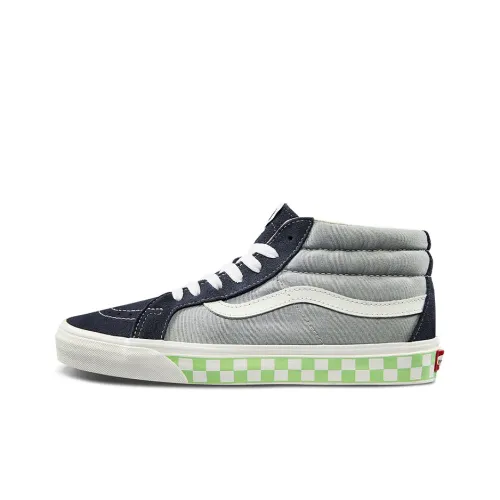 VANS SK8 Reissue MID Топ Кроссовки для скейтбординга Унисекс Серый Синий