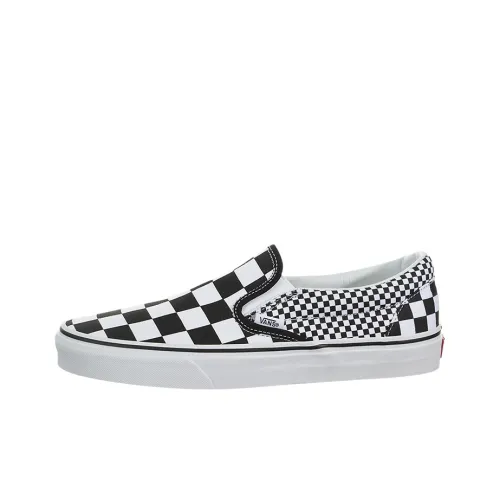 Vans Slip On Series Легкие и Дышащие Низкие Кроссовки для Скейтбординга Унисекс Белые Черные