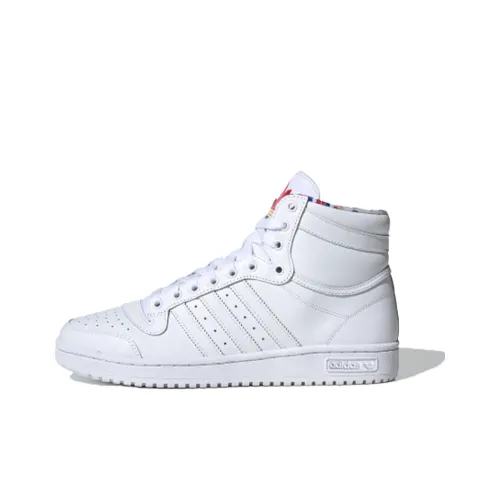 Adidas Originals Top Ten Balance Покрытие Высокие Кроссовки для Скейтбординга Унисекс Белые