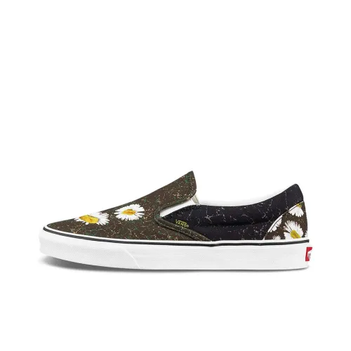 VANS Slip On Series Mutations Daisy Print Low Top Скейтборд Кроссовки Unisex Черный Многоцветный