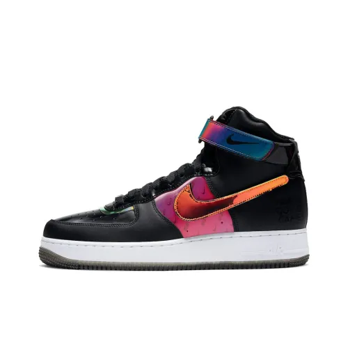 Nike Air Force 1 07 LV8 'GOOD Game' Высокие Кроссовки для скейтбординга Мужские Черные и Оранжевые