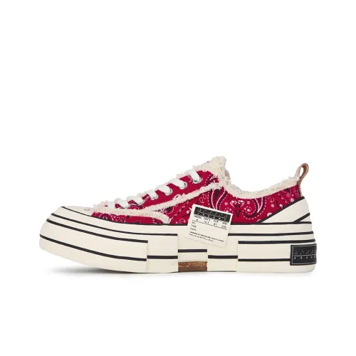 VESSEL г.O.P. Lows Красный Пейсли Низкие Кеды Унисекс Темно-красный