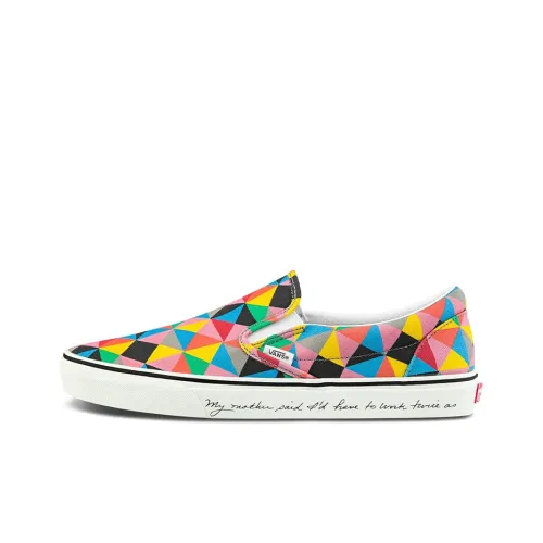 MoMA x VANS Slip On Series Low Top Скейтборд Кроссовки Унисекс Многоцветные