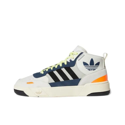 Adidas Originals Post Up Slip Resistant Abrasion Resistant MID Топ Скейтборд Кроссовки Унисекс Серый Синий