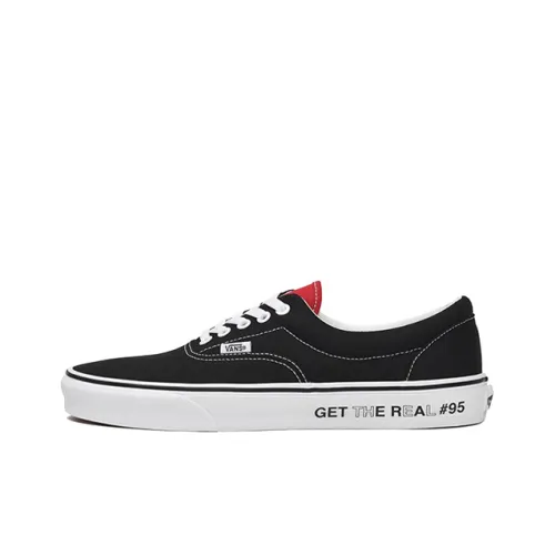 VANS Era Get The Real Low Скейтборд Кроссовки Unisex Черный Красный