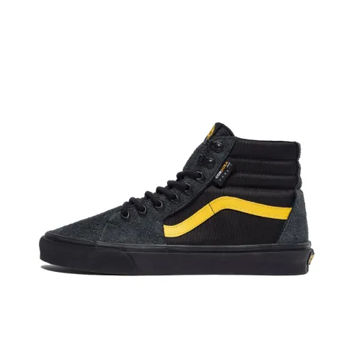 VANS SK8 Cordura Высокие Кроссовки для Скейтбординга Унисекс Черный Желтый
