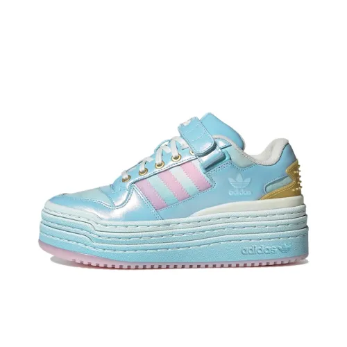 Disney x Adidas Originals FORUM Low визуально увеличивает рост Низкие кроссовки для скейтбординга Женские Небесно-голубой