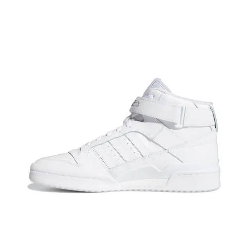 Adidas Originals Forum Mid Дышащий MID Топ Кроссовки для скейтбординга Унисекс Белый