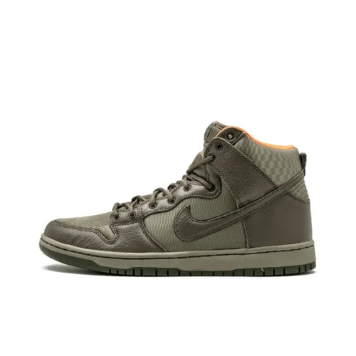 Nike Dunk SB Frank Kozik Slip-Resistant High Top Скейтборд Кроссовки Мужские Olive
