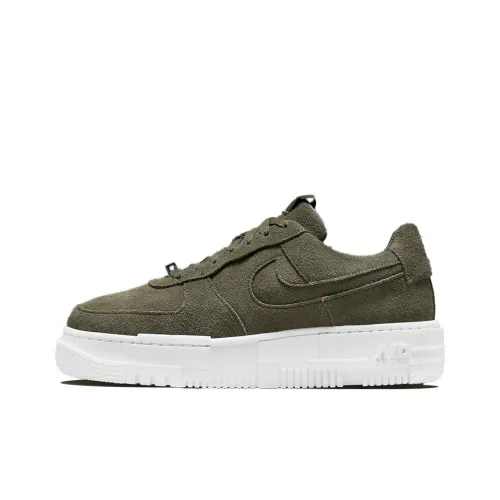 Nike Air Force 1 Pixel Slip-resistant Abrasion-resistant Low Top Skateboard Shoes Women's Olive Green
