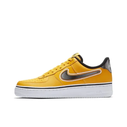 Nike Air FORCE 1 Non Slip Легкий Низкий Топ Скейтбординг Кроссовки Унисекс Золотой