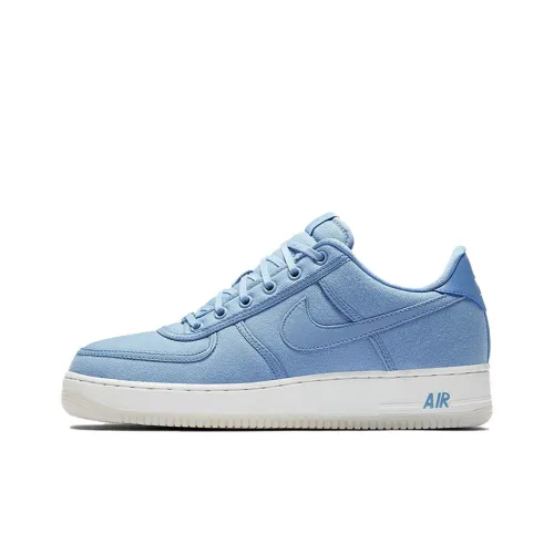 Nike Air FORCE 1 Ретро QS CNVS Покрытие Поддержка Низкий Топ Скейтбординг Кроссовки Унисекс Синий