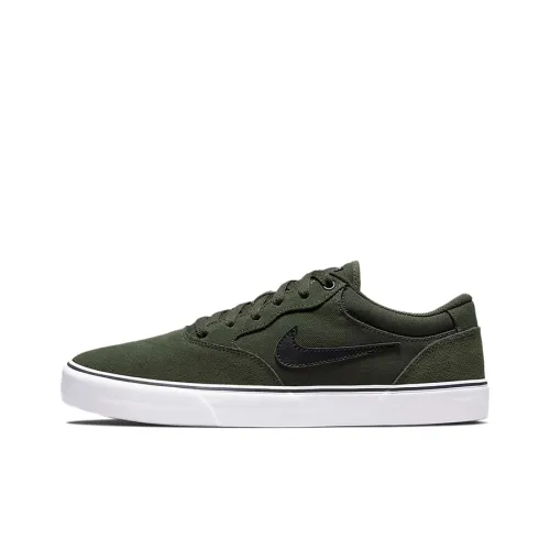 Nike SB Chron Slip-resistant Abrasion-resistant Lightweight Breathable Скейтборд Кроссовки Low Top Unisex Армейский Зеленый