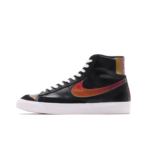 Nike Blazer '77 Vintage Coating Slip-Resistant MID Скейтбординг Топ Кроссовки Мужские Черные