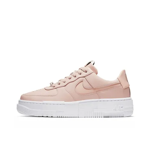 Nike Air FORCE 1 Pixel Slip-resistant Abrasion-resistant Lightweight Low-top Skateboarding Shoes Women's Nude Pink