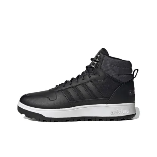 ADIDAS NEO Frozetic Botинки Дышащий MID Топ Скейтборд Кроссовки Унисекс Черный