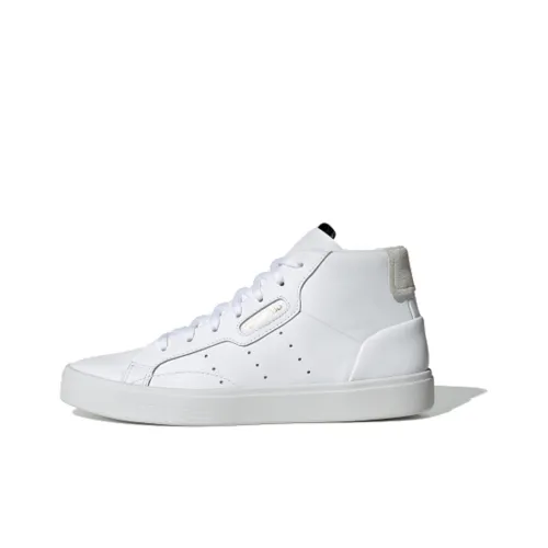 Adidas Originals Sleek MID Slip Resistant Abrasion Resistant MID Топ Скейтборд Кроссовки Женские Белые