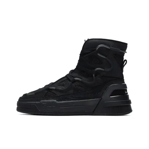 Lanvin x FILA Salto High Топ Скейтборд Кроссовки Мужские Черные