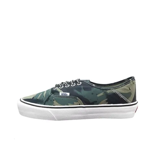 Vans Authentic Lightweight Low Топ Скейтборд Кроссовки Унисекс Камуфляж Зеленый