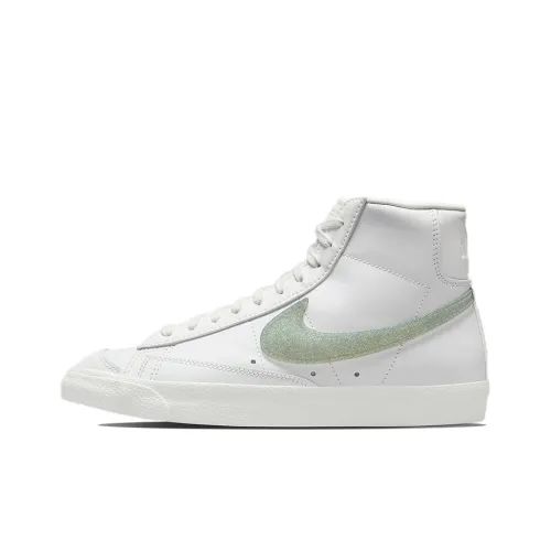 nike REACT ATLAS Противоскользящие Устойчивые к износу Легкие MID Скейтбординг Кроссовки Женские Белые