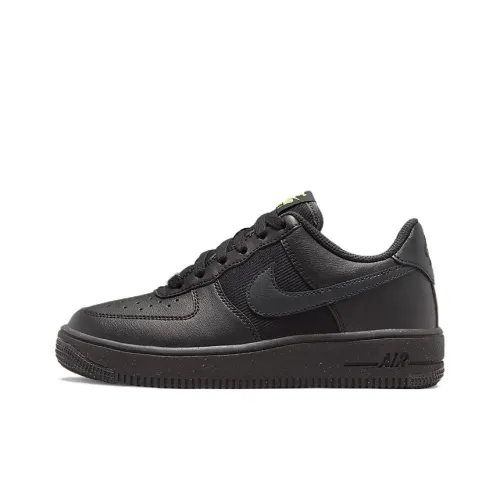 Nike Air Force 1 Slip Resistant Abrasion Resistant Low Топ Скейтбординг Кроссовки GS Черный
