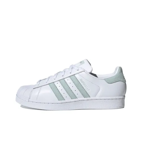 Adidas Originals SUPERSTAR Low Топ Скейтборд Кроссовки Женские Светло-Зеленые