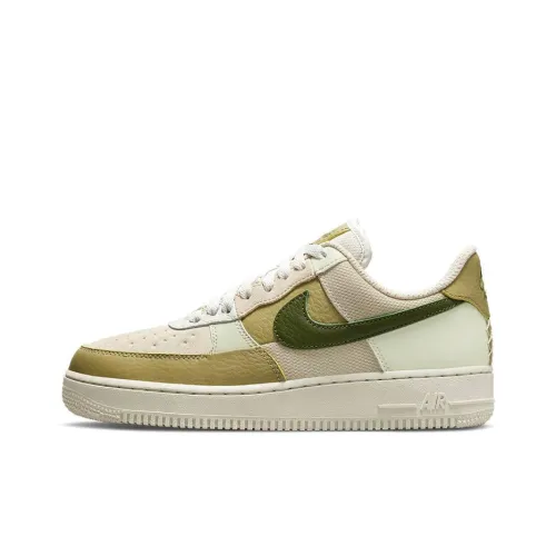 Nike Air Force 1 'Rough Зеленый Пэчворк 3M Светоотражающий Противоскользящий Амортизация Устойчивый к Износу Низкий Топ