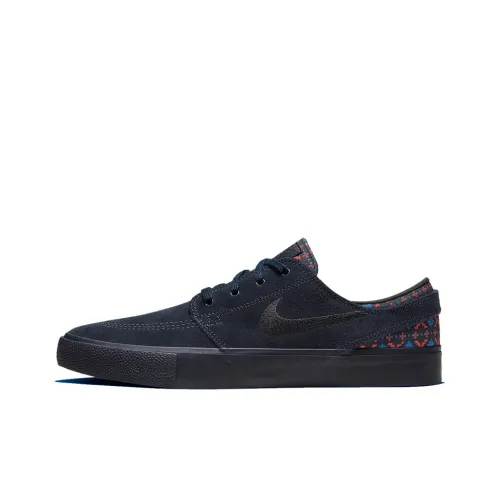 Nike SB Stefan Janoski Нескользящий Легкий Низкий Топ Скейтборд Кроссовки Унисекс Черный