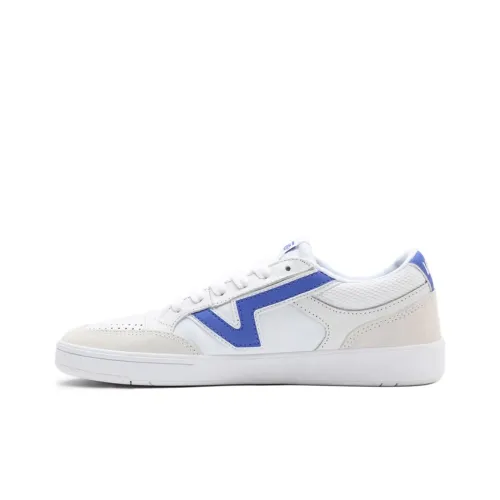 Vans Lowland CC Устойчивый к истиранию Легкий и Дышащий Низкие Кроссовки для скейтбординга Унисекс Белый Синий