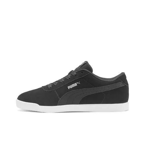 PUMA Carina Slim Suede Low Top Скейтборд Кроссовки Женские Черные