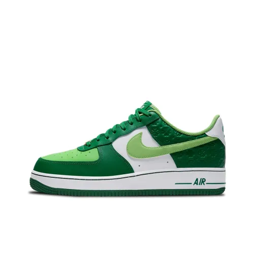 Nike Air Force 1 'ST. Patrick'S Day' Low Топ Скейтборд Кроссовки Унисекс Белый Зеленый