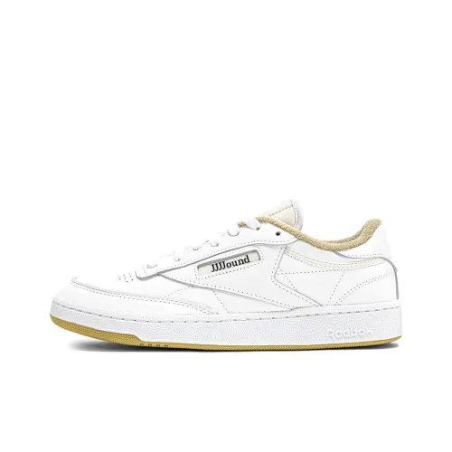 Сотрудничество JJJJound x Reebok co-brand Club C Легкий и Износостойкий Низкий Топ Скейтборд Кроссовки Унисекс Белый