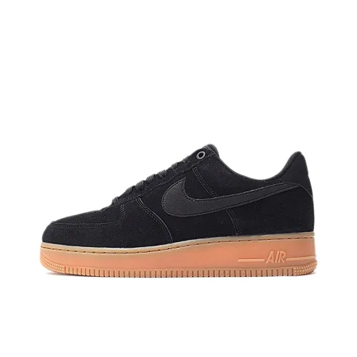 Nike Air FORCE 1 07 LV8 Suede Coating Support Low Top Скейтбординг Кроссовки Унисекс Черный