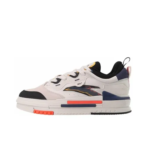 ANTA Устойчивые к истиранию низкие кроссовки для скейтбординга Мужские Серый Черный Синий