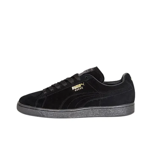 PUMA Suede Series Классический MONO Iced Low Скейтборд Кроссовки Унисекс Черный