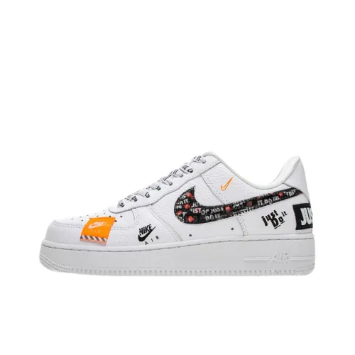 Nike Air Force 1 Just DO IT Pack Белые Низкие Скейтборд Кроссовки Унисекс Белые