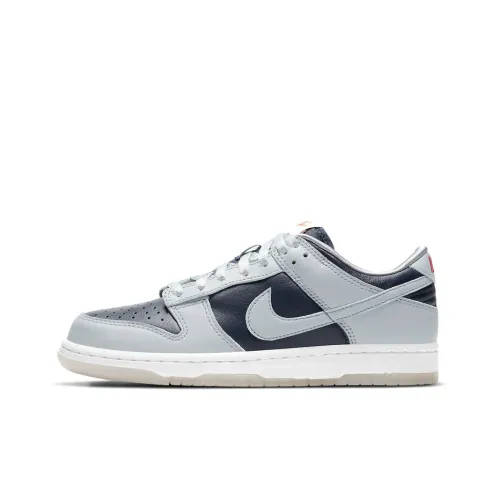 Nike Dunk Low Топ Скейтборд Кроссовки Женские Морской Синий