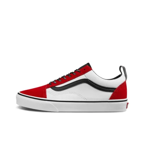 Vans Old Skool Collection Низкие Кроссовки для Скейтбординга Унисекс Красные Белые
