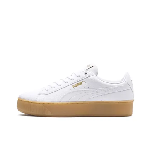 PUMA Vikky Platform Low Топ Скейтборд Кроссовки Женские Белые