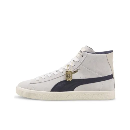 PUMA Suede Series Vtg Rdl Lb MID Топ Кроссовки для скейтбординга Унисекс Черный белый