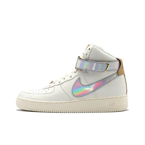 Nike Air FORCE 1 Легкий Покрытие Высокие Кроссовки для скейтбординга Мужские Белые