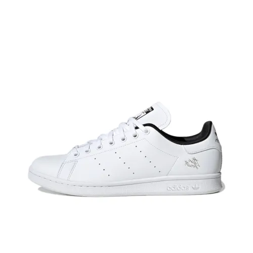 Adidas Originals StanSmith Slip-Resistant Покрытие Низкие Кроссовки для Скейтбординга Унисекс Белый Золото Черный