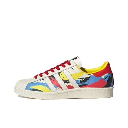 Adidas Originals Superstar 80s AC Low Топ Скейтборд Кроссовки Унисекс Многоцветные